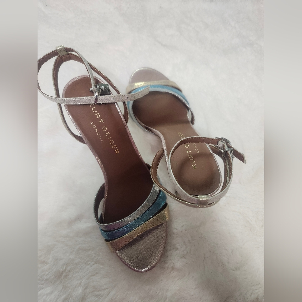 Kurt Geiger Metallic Strappy Heels